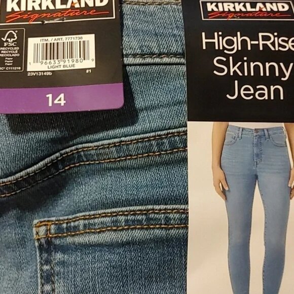 NWT Kirkland Signature Women's High Rise Skinny Jean - Picture 10 of 10